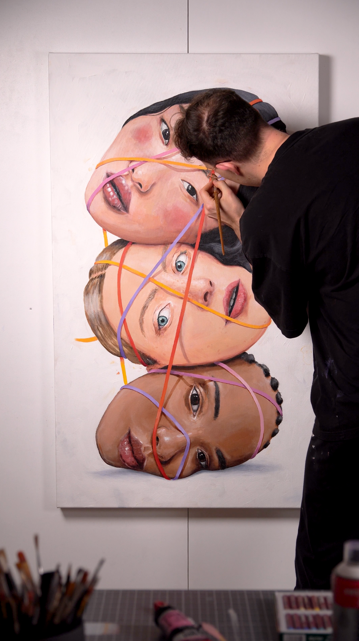 Sarah, Linda & Zoe (73 x 123 cm)